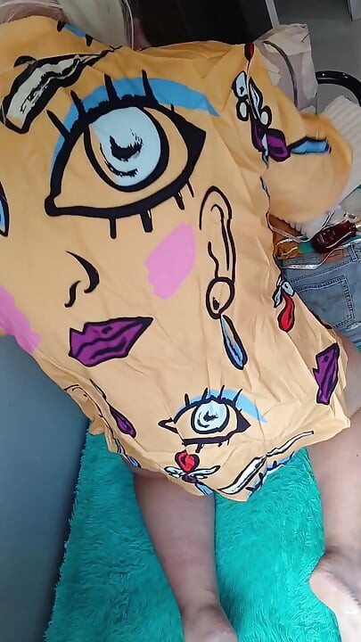 A Cute New Dress, Then Taking off My Bikini and Getting My Ass All Oiled up... and Finishing with Another Orgasm.