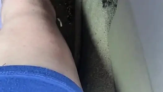 Pedal Pumping in Purple Socks