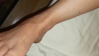Fucking my wifes arches with my cock sling on