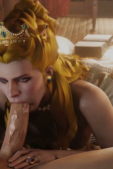La reina está teniendo sexo con una sirvienta en su castillo.