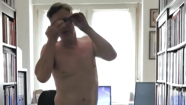 He was completely naked at home