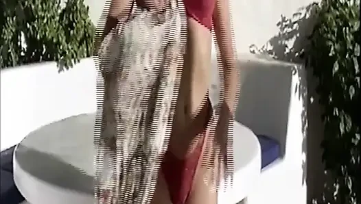 Blonde Rides Thick Pink Dildo Until Dripping Wet