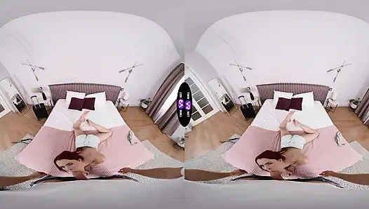 Horny Brunette Demands Fresh Cum From Shocked Dude - TmwVRnet