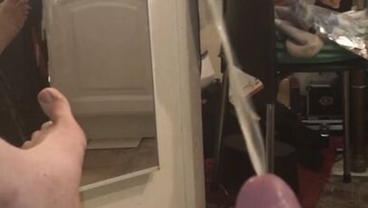 Powerful Pissing With Throbbing Hard Dick