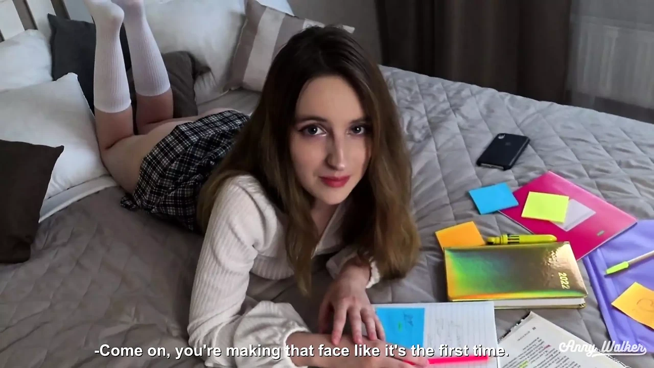 Fucking My Stepsister for Bad College Grades and Cumming in Her Tight Pussy - Anny Walker