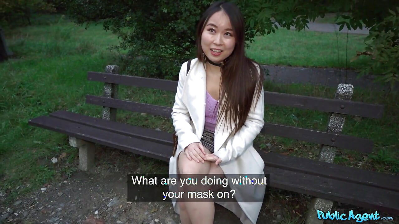 Public Agent - Cute Asian Yiming Curiosity Wants White Cock Real Bad