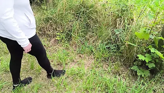 Ass, tits and pussy whipping on the barbecue area