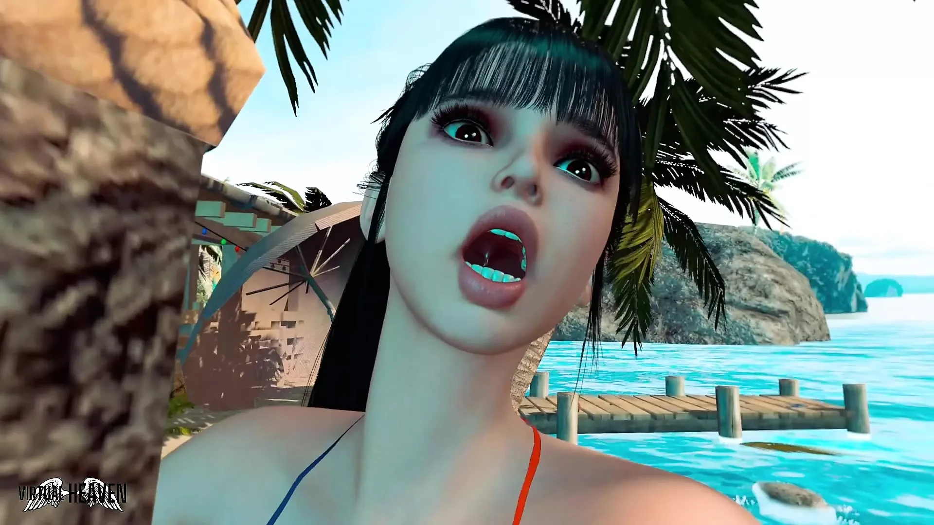 Eve in Cosplay riding 2B reverse Cowgirl - 3D SEX Animation by VirtualHeaven