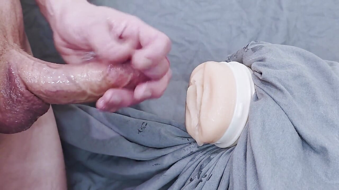 Big Slippery Cock Cums for Fleshlight Asmr Moaning Grunting