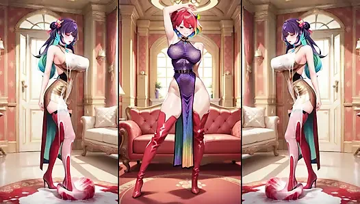 Hot Anime in hot boots