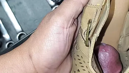 ebay'den aldığım kahverengi topuklu ayakkabı