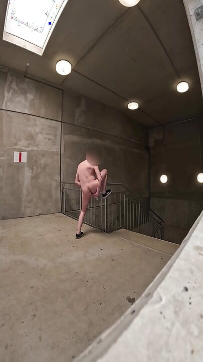 I'm fucking my ass in the stairwell of a shopping mall