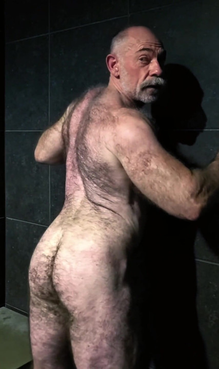 Flexing Hairy Muscle Bear