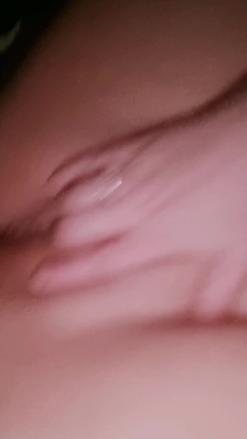 Thrilling moment from "Wife fondles and finger fucks herself in her wet tight pussy because she is so horny and wants to be"