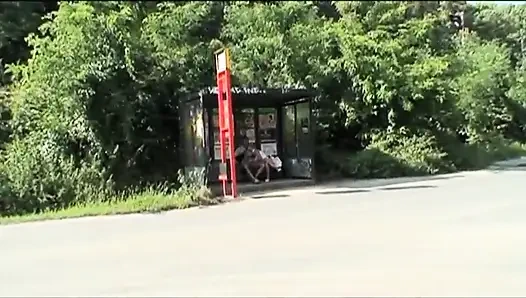 Big boobs blonde girl in action...outdoor sex