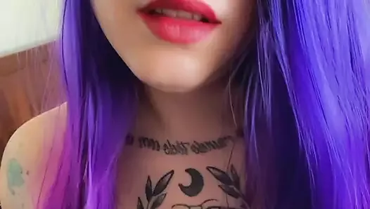 Tattooed Trans Girl and Her Cum Jet