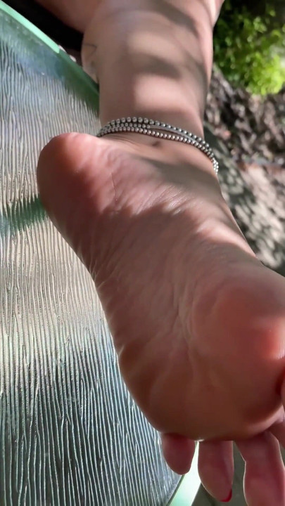 Aunt Lets Her Nephew Film Her Soft, Perfect MILF Soles | Clip 3