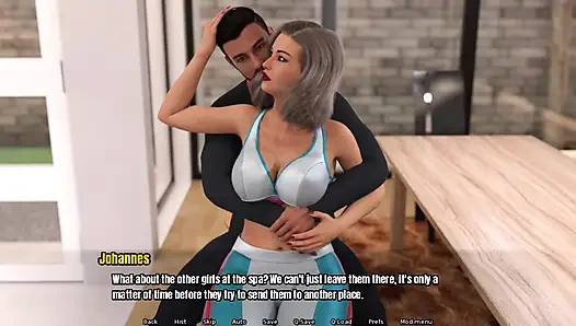 Grandma's house: I gave her a massage and touched her boobs.