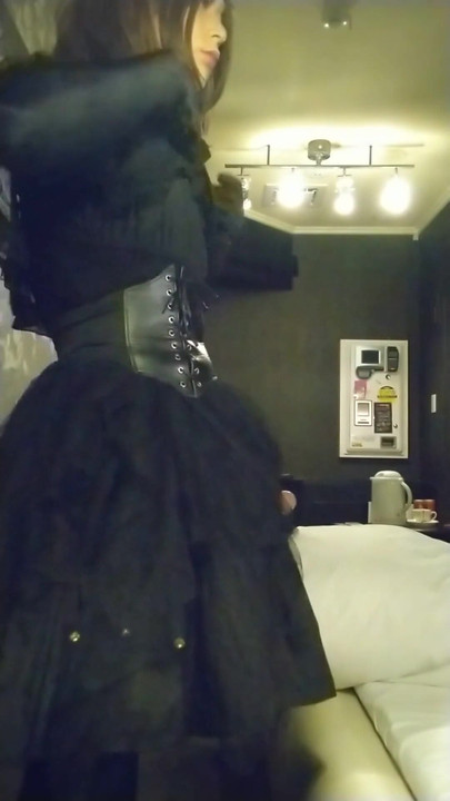 Must-share moment from "I couldn't hide the big dick of a cross-dressing boy wearing a black dress, and it came out and I"