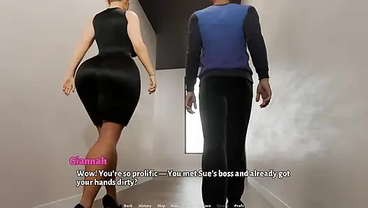 Mad Adventure #13 Destroying a Horny Cougar's Fat Ass in Her Office