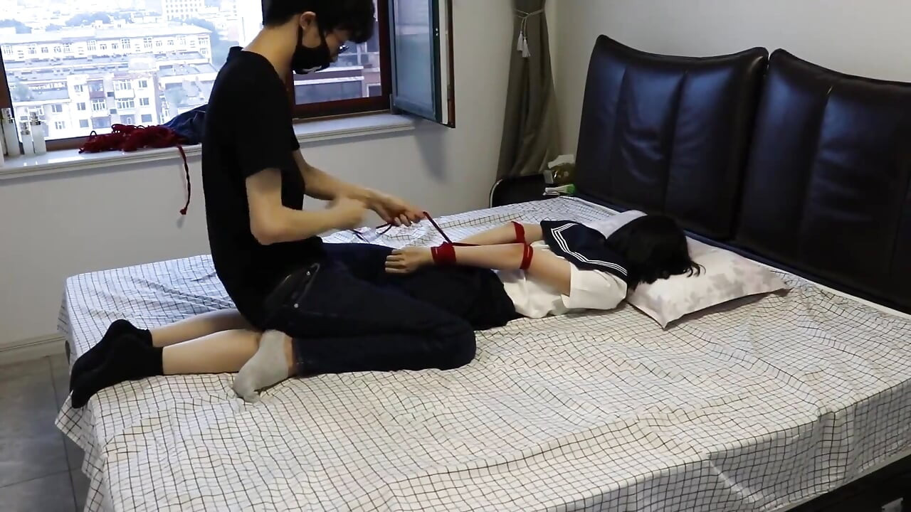 Black Ankle Socks and Bare Feet Versus White Ankle Socks, Along with Gags and Rope Restraints.