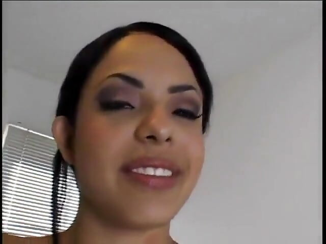 Casting latina teen swallowing cum after blowing dick