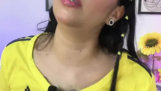 Passion for the World Cup, masturbation and orgasms, riding daddy's cock, milking him until he gets all his cum out