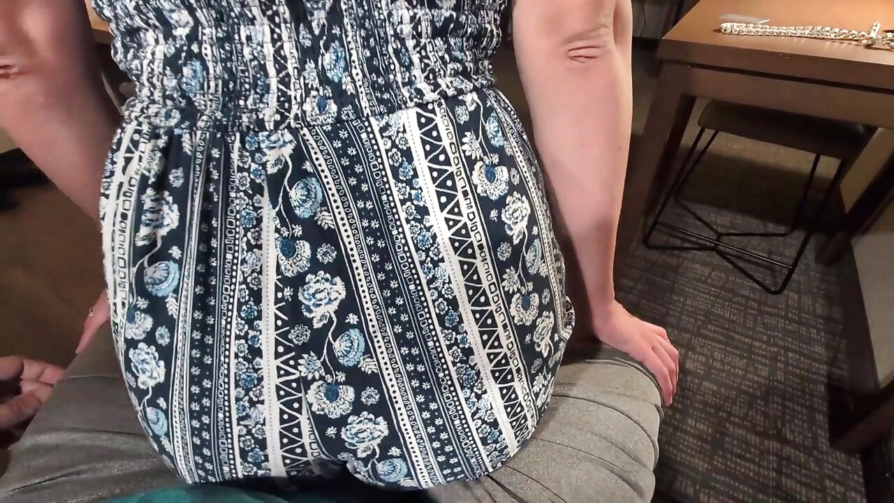Lap Dance Makes Him Cum in Shorts