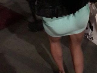 Sexy green skirt