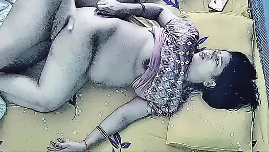 Horney wife hard fuck with step brother