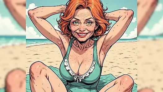 Cewek nakal ini lagi pamer baju renangnya dengan belahan dada seksi (si nakal ai)