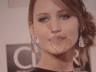 Трибьют спермы для Jennifer Lawrence 3