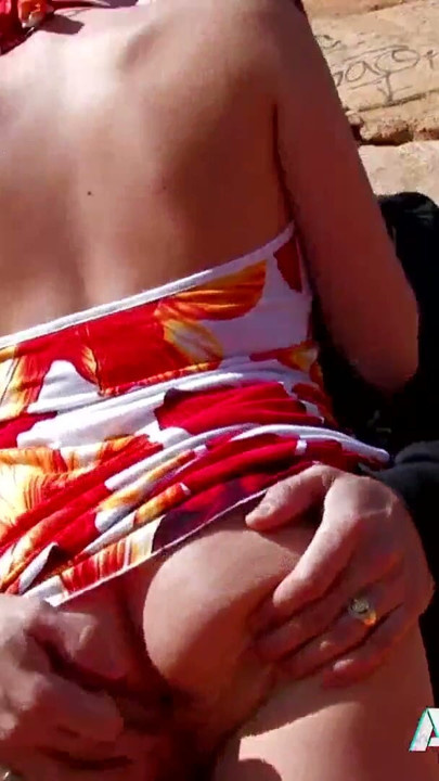 Beach anal fuck for blond milf Molly Wood loving big cock | Clip 1