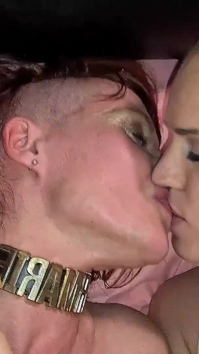 Emotional moment from "German Old and Young FFM Amateur POV Threesome in Swinger Club"