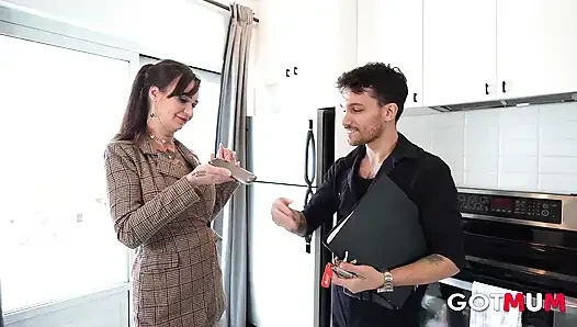 Got Mum - A Milf with Big Tits is Fucked Anal and Squirt