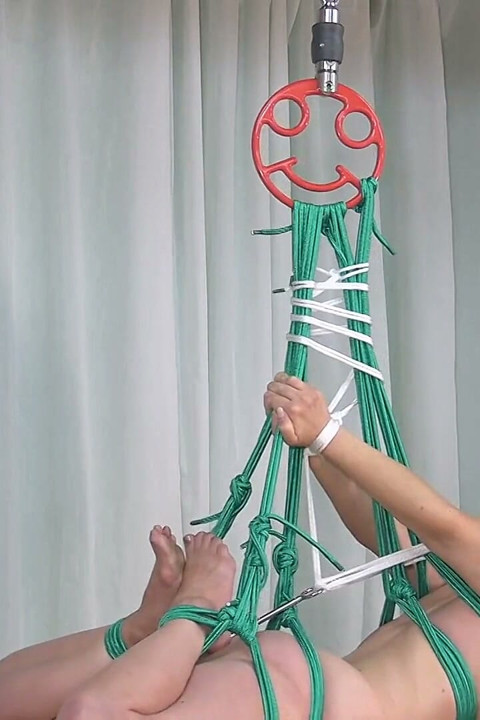 Suspension for Blowjob and Fucking