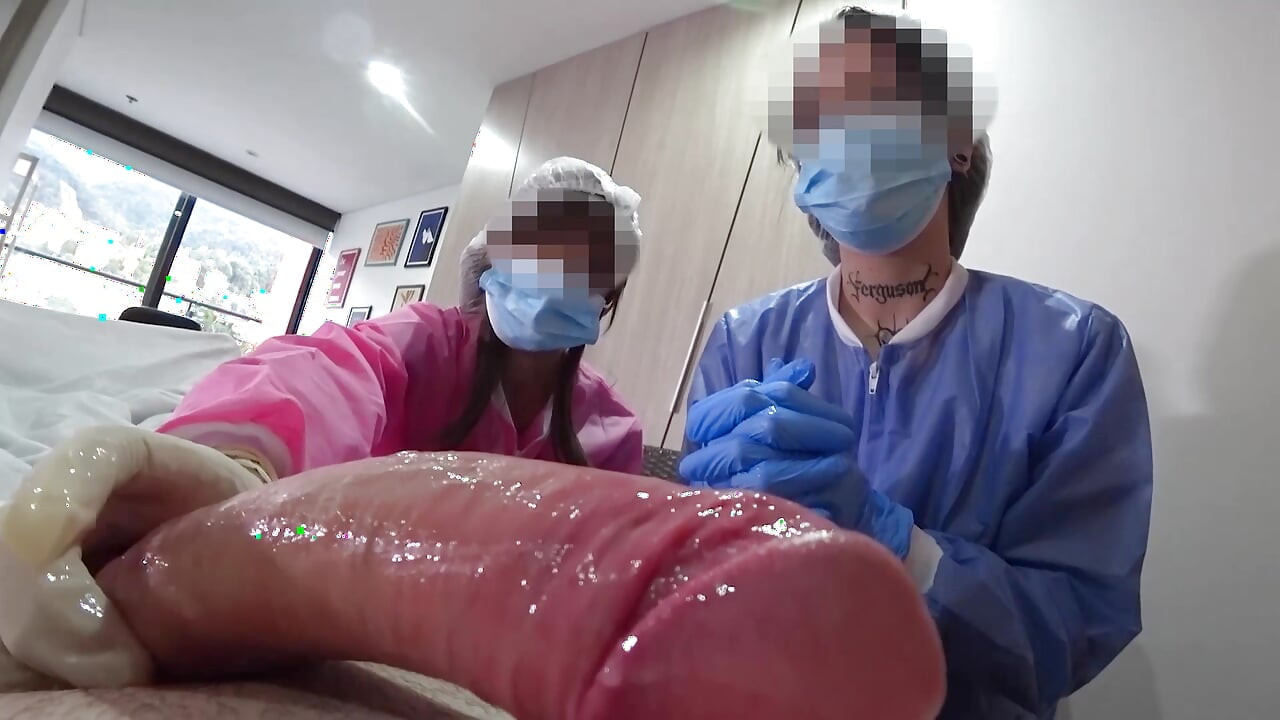 TWO NURSES decided to try out my NEW DICK in practice in Hospital