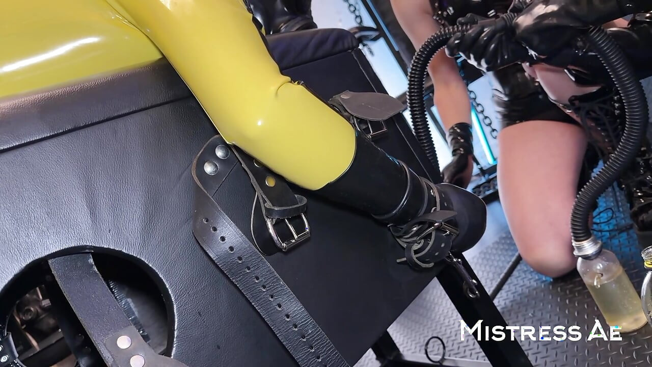 Mistressae & Princess Latex Rubber Doll: Edging, Impact and Piss Breathing