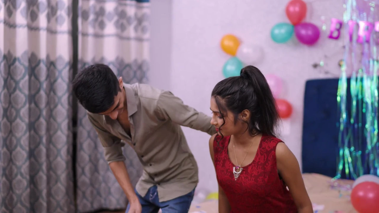 Indian Young Beautiful Couple Celebrate  Birthday Party With sex  Hardcore fucking  Very Beautiful girlfriend