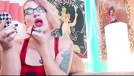 Deep Red Lips