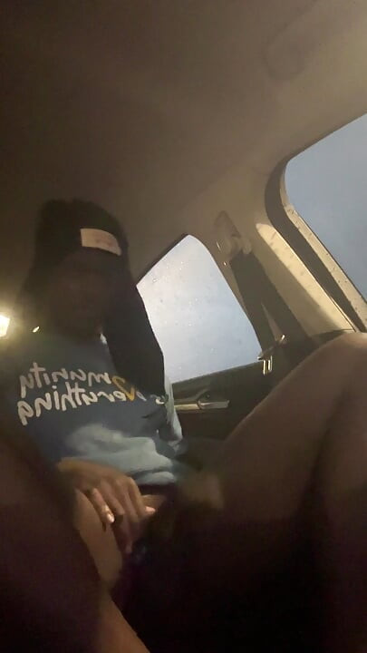 Having A Fun Jerk Session In Da Car Outside Cause I Bored With Smokin