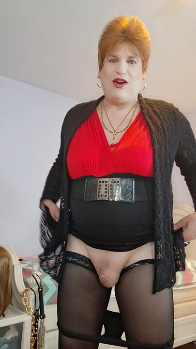 Date night with a granny tranny wife!