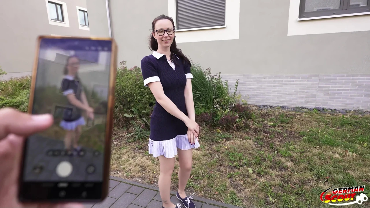 German Scout - Slim and Shy German Glasses Student Girl Ronya Rabe at Casting Fuck