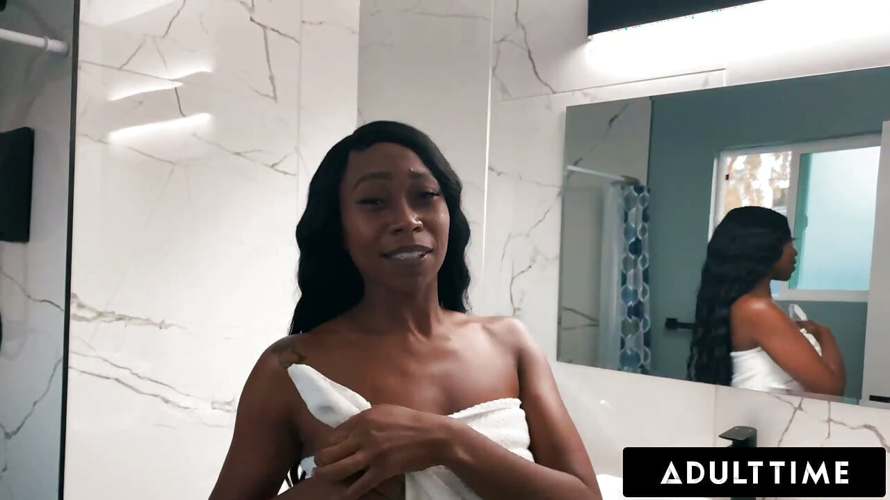 ADULT TIME - Gorgeous Mocha Menage Wants You To Watch Her Masturbate In Hot Steamy Shower - POV