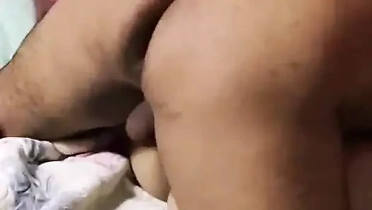 Kız Arap genç kız ve Afrikalı büyük zenci