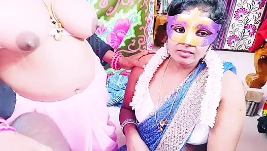 Индийский тройничок с лучшим минетомом. Телугу грязные разговоры.