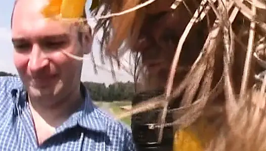 This German Babe Wants to Suck His Cock in Truck