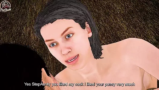 Step-nephew ate superman capsule and fucked step-aunt