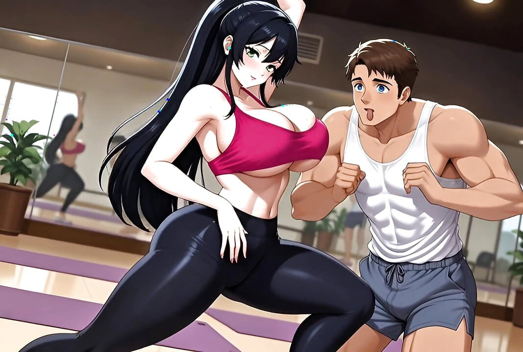 Lecția privată cu instructor de yoga țâțoasă se transformă intensă în fantezie cu ejaculare înăuntru