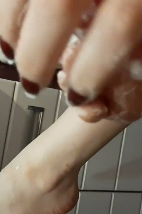 Video to order !!!For a lover of feet, soap and handjob